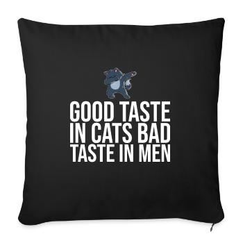 Dabbing Cat Funny Cat - Sofa pillowcase 17,3'' x 17,3'' (45 x 45 cm) - black - Front