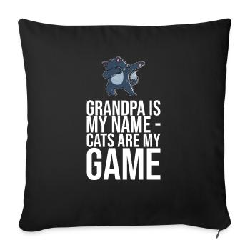 Dabbing Cat Funny Cat - Sofa pillowcase 17,3'' x 17,3'' (45 x 45 cm) - black - Front