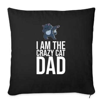 Dabbing Cat Funny Cat - Sofa pillowcase 17,3'' x 17,3'' (45 x 45 cm) - black - Front