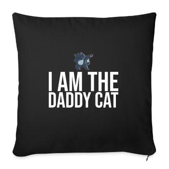 Dabbing Cat Funny Cat - Housse de coussin décorative 45 x 45 cm - noir - Devant