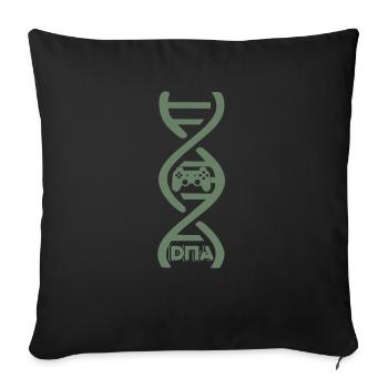 Gaming ist meine DNA Zocker Controller - Sofakissenbezug 45 x 45 cm - Schwarz - Vorne