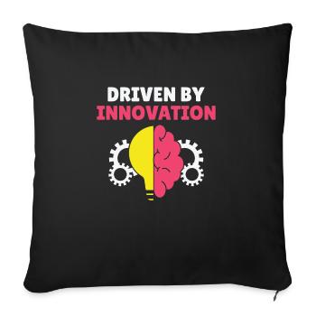 Innovators Success Inspired Entrepreneurs - Sofa pillowcase 17,3'' x 17,3'' (45 x 45 cm) - black - Front