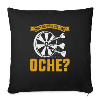 Sport Competitive Triple Dartboard Dart Thrower - Sofa pillowcase 17,3'' x 17,3'' (45 x 45 cm) - black - Front