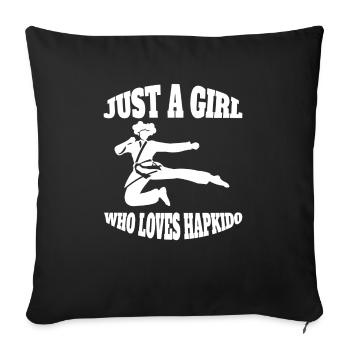 Hapkido Karate Martial Arts Judo Aikido Martial Arts - Sofa pillowcase 17,3'' x 17,3'' (45 x 45 cm) - black - Front