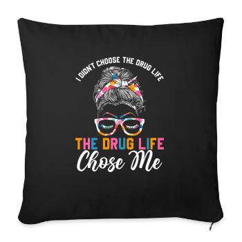 Pharmacien Pharmacien Médicaments Cadeaux - Housse de coussin décorative 45 x 45 cm - noir - Devant