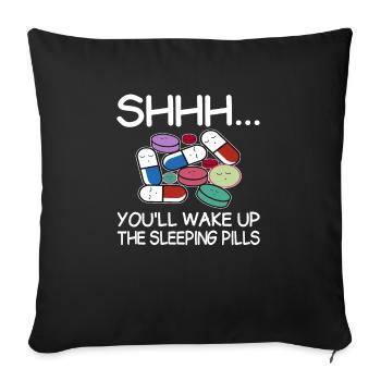 Pharmaceutical Technical Assistant Medicine Phar - Sofa pillowcase 17,3'' x 17,3'' (45 x 45 cm) - black - Front
