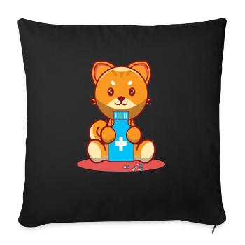 Pharmaceutical Technical Assistants Registered - Sofa pillowcase 17,3'' x 17,3'' (45 x 45 cm) - black - Front