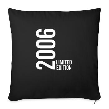 Édition limitée 2006 - Housse de coussin décorative 45 x 45 cm - noir - Devant