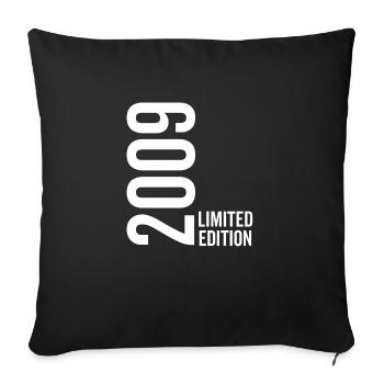 Édition limitée 2009 - Housse de coussin décorative 45 x 45 cm - noir - Devant