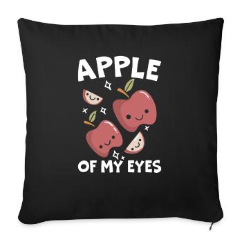 Apple Of My Eye Fruit Lover Apple Picking - Sofa pillowcase 17,3'' x 17,3'' (45 x 45 cm) - black - Front