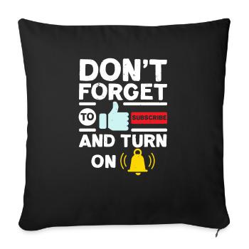Content Creator Social Media Influencer Vlogger - Sofa pillowcase 17,3'' x 17,3'' (45 x 45 cm) - black - Front