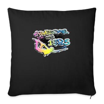 Awesome since 1985. Wakeboard Lifestyle Vintage - Sofakissenbezug 45 x 45 cm - Schwarz - Vorne