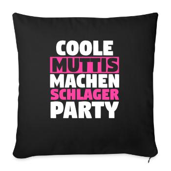 Musik Musiker Schlager - Sofakissenbezug 45 x 45 cm - Schwarz - Vorne