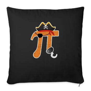 Pi Day Pirate Lovers Math Teacher Student - Sofa pillowcase 17,3'' x 17,3'' (45 x 45 cm) - black - Front