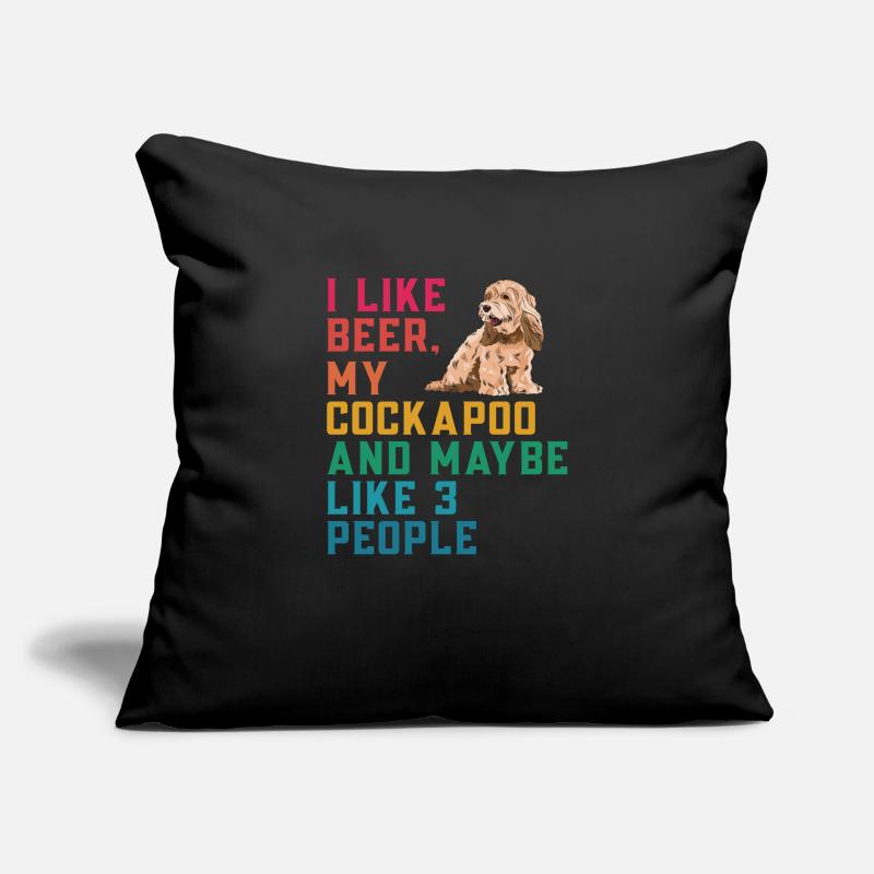 Cockapoo Dog Sofa pillowcase 17,3'' x 17,3'' (45 x 45 cm)