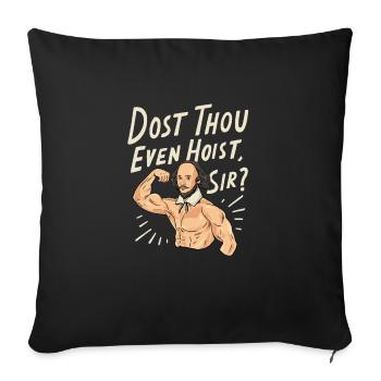 William Shakespeare quote - Sofa pillowcase 17,3'' x 17,3'' (45 x 45 cm) - black - Front