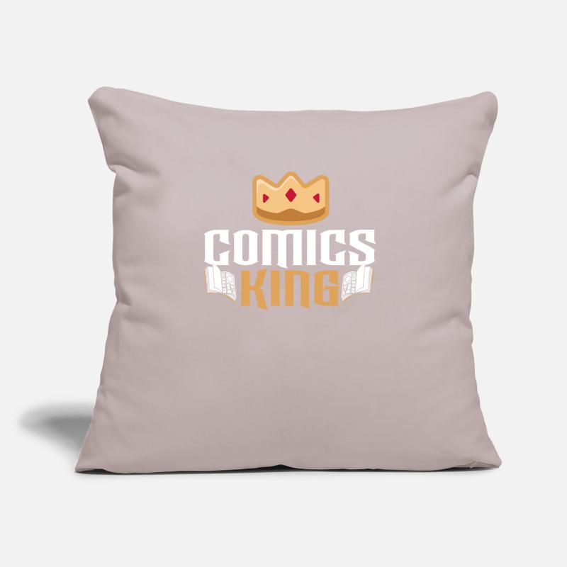 Comics King Comic Reader Fictional Characters Sofa pillowcase 17,3'' x 17,3'' (45 x 45 cm)