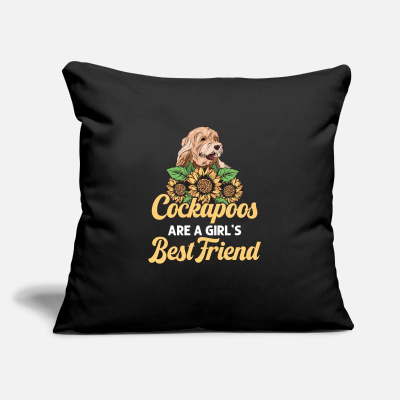 Cockapoo Dog Sofa pillowcase 17,3'' x 17,3'' (45 x 45 cm)