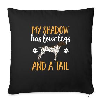 German Shorthair GSP Dog - Sofa pillowcase 17,3'' x 17,3'' (45 x 45 cm) - black - Front