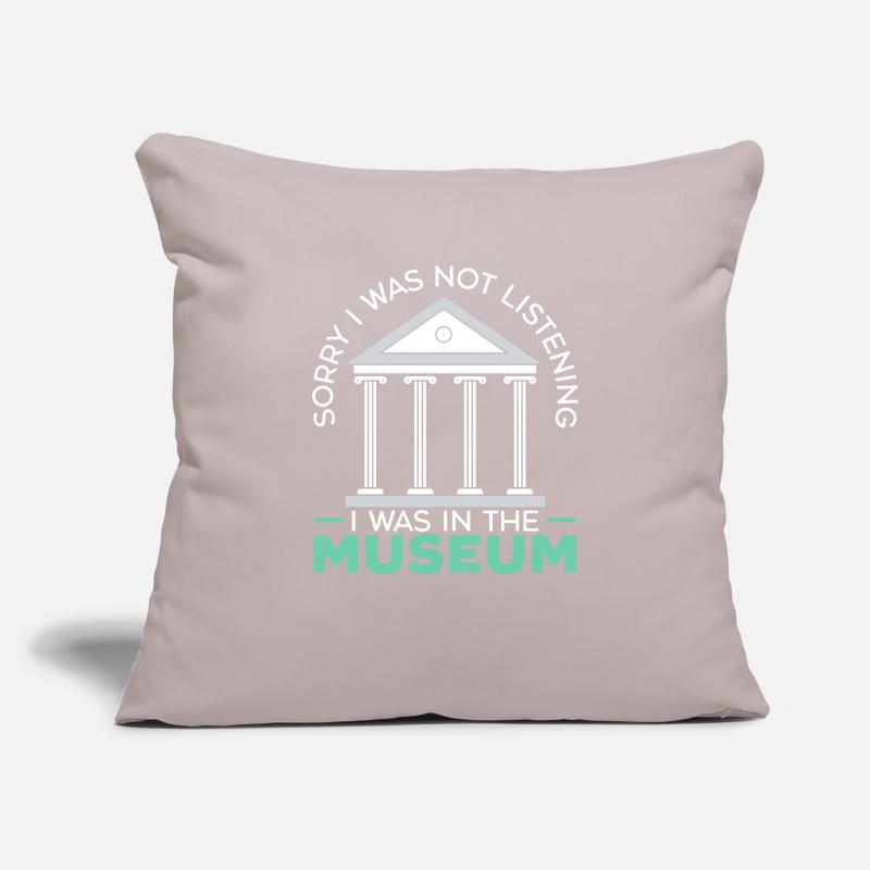 Désolé de ne pas écouter, j’étais au musée Housse de coussin décorative 45 x 45 cm