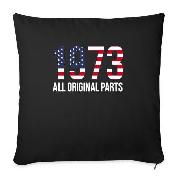 USA Flag America Flag 1973 Shirt Gift - Sofa pillowcase 17,3'' x 17,3'' (45 x 45 cm) - black - Front