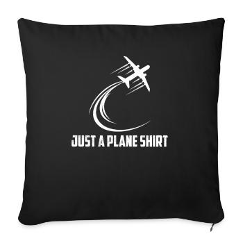 Juste une chemise d’avion Aviation Pilot Airline - Housse de coussin décorative 45 x 45 cm - noir - Devant
