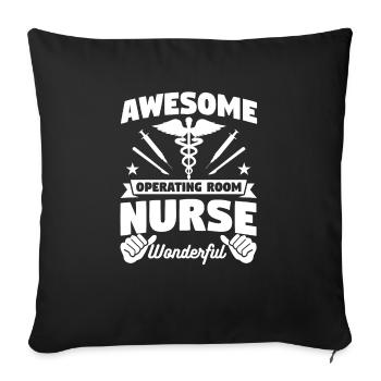 Awesome Operating Room Nurse Wonderful Medical - Sofa pillowcase 17,3'' x 17,3'' (45 x 45 cm) - black - Front
