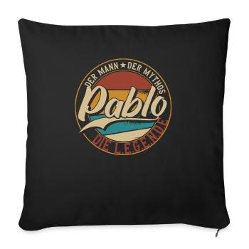 Lenny Der Mann der Mythos die Legende Geschenk - Sofakissenbezug 45 x 45 cm - Schwarz - Vorne