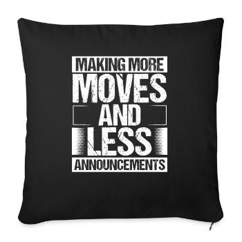 Funny Birthday Idea for Men Entrepreneur Business - Sofakissenbezug 45 x 45 cm - Schwarz - Vorne