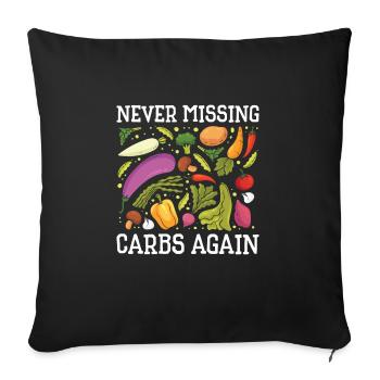 Ketogenic Food Weight Loss Healthy Nutritionist - Sofa pillowcase 17,3'' x 17,3'' (45 x 45 cm) - black - Front