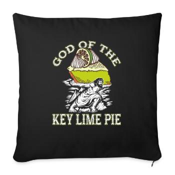 Funny Lemon Cake Design - Sofa pillowcase 17,3'' x 17,3'' (45 x 45 cm) - black - Front
