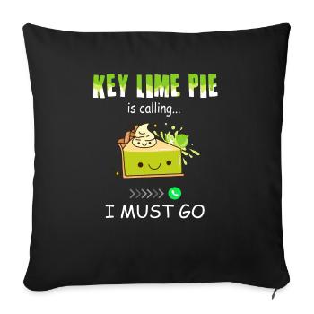 Funny Lemon Cake Design - Sofa pillowcase 17,3'' x 17,3'' (45 x 45 cm) - black - Front
