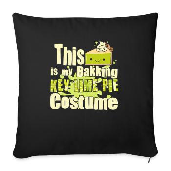 Funny Lemon Cake Design - Sofa pillowcase 17,3'' x 17,3'' (45 x 45 cm) - black - Front