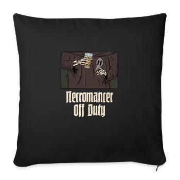 Nécromancien mort-vivant hors service Conception pour un - Housse de coussin décorative 45 x 45 cm - noir - Devant