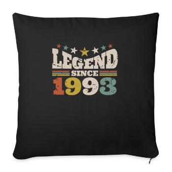 Légende depuis 1993 30e anniversaire Cadeau de chemise - Housse de coussin décorative 45 x 45 cm - noir - Devant