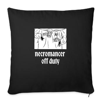 Nécromancien mort-vivant hors service Conception pour un - Housse de coussin décorative 45 x 45 cm - noir - Devant