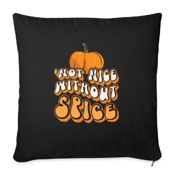 Amateurs de café Pumpkin Spice Latte - Housse de coussin décorative 45 x 45 cm - noir - Devant