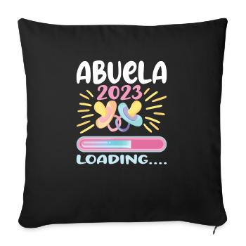 Chargement d’Abuela 2023 - Housse de coussin décorative 45 x 45 cm - noir - Devant