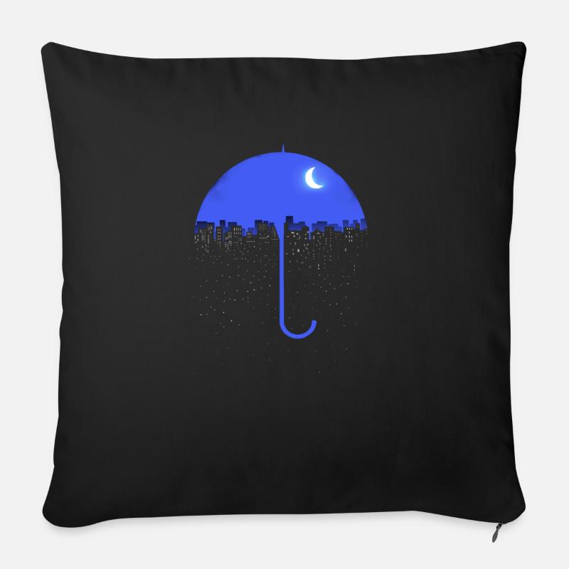 Two Side - Housse de coussin décorative 45 x 45 cm - noir