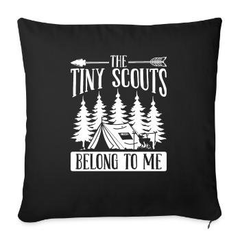 Girl Scout Leader Tiny Scouts belong to me Club - Sofa pillowcase 17,3'' x 17,3'' (45 x 45 cm) - black - Front