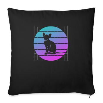 I Don't Go Anywhere Without My Bipod Coyote - Sofa pillowcase 17,3'' x 17,3'' (45 x 45 cm) - black - Front