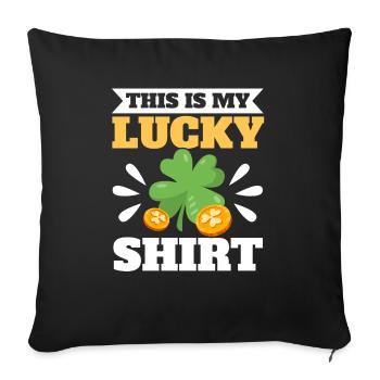 Shenanigan Shamrock Saint-Patrick Fierté irlandaise - Housse de coussin décorative 45 x 45 cm - noir - Devant