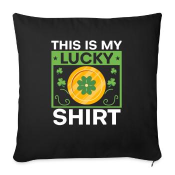 Shenanigan Shamrock Saint-Patrick Fierté irlandaise - Housse de coussin décorative 45 x 45 cm - noir - Devant
