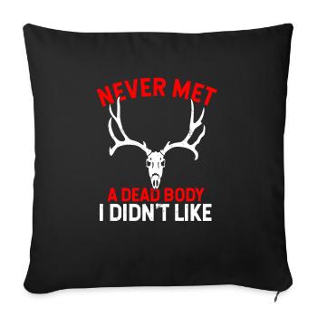 Taxidermiste Collecter les cadavres Taxidermie fluide - Housse de coussin décorative 45 x 45 cm - noir - Devant