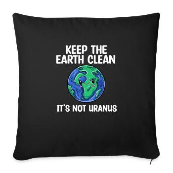 Uranus - Housse de coussin décorative 45 x 45 cm - noir - Devant
