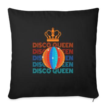 Retro Groovy Disco Vintage Club Lifestyles Party - Sofa pillowcase 17,3'' x 17,3'' (45 x 45 cm) - black - Front
