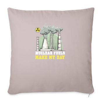 Nuclear power plant Nuclear energy Renewable energy - Sofa pillowcase 17,3'' x 17,3'' (45 x 45 cm) - light taupe - Front