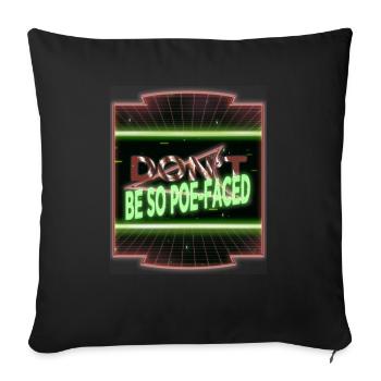 Dictons drôles Citations J’aime les livres drôles - Housse de coussin décorative 45 x 45 cm - noir - Devant