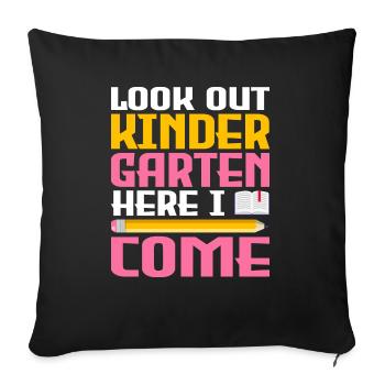 Kindergarten Teacher Squad, The Fun Rainbow Colors - Sofa pillowcase 17,3'' x 17,3'' (45 x 45 cm) - black - Front