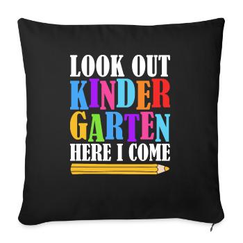 Kindergarten Teacher Squad, The Fun Rainbow Colors - Sofa pillowcase 17,3'' x 17,3'' (45 x 45 cm) - black - Front